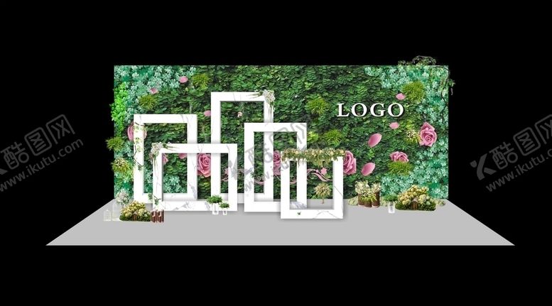 编号：89646405020910357149【酷图网】源文件下载-花墙拍照