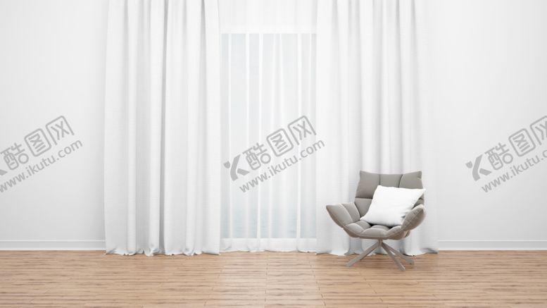 编号：28359309240156462558【酷图网】源文件下载-窗帘样机