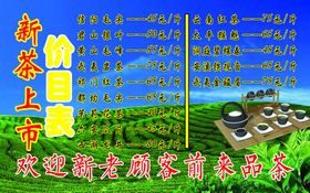 新茶上市价目表