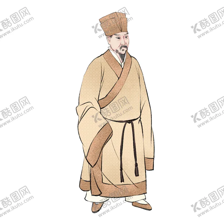编号：59010207030327436352【酷图网】源文件下载-国学人物插画