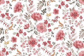 粉色花卉图案背景纹理