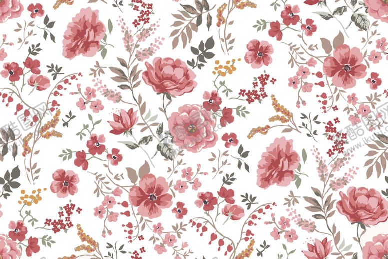 编号：56190804032016204461【酷图网】源文件下载-粉色花卉图案背景纹理
