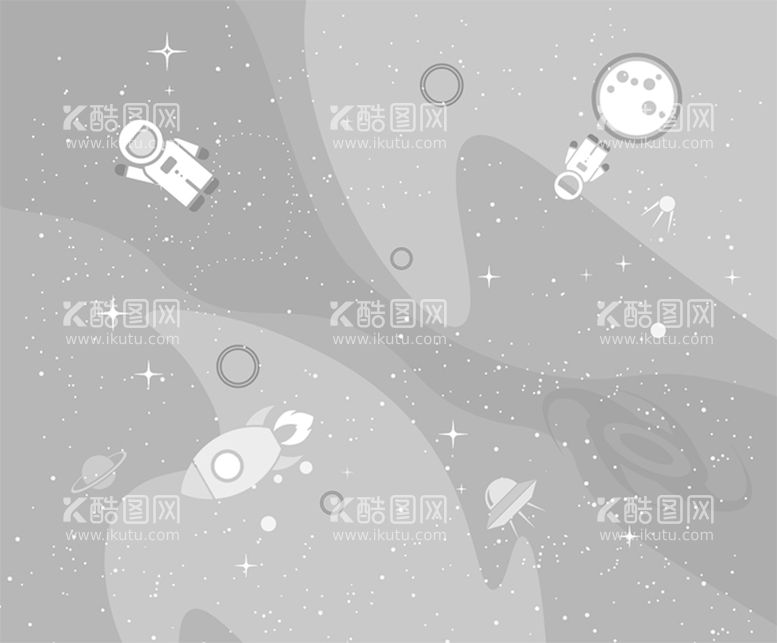 编号：31097209221405231420【酷图网】源文件下载-手绘矢量宇宙太空飞船