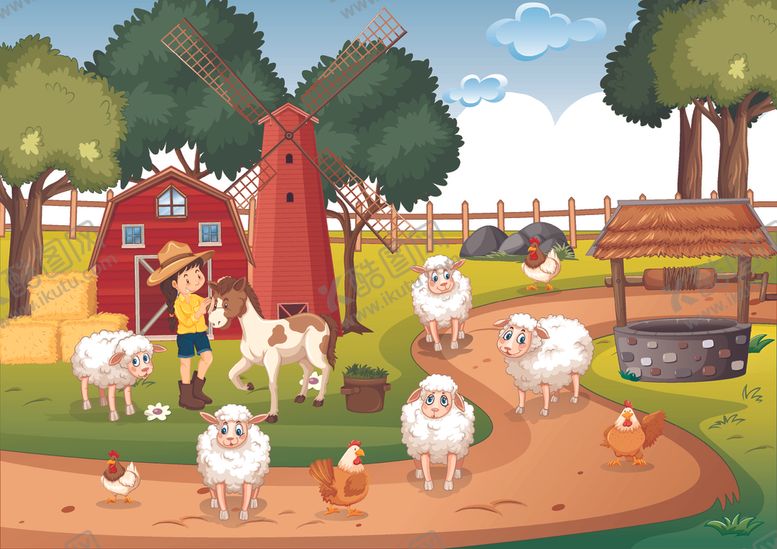 编号：34797609290333494709【酷图网】源文件下载-卡通农场