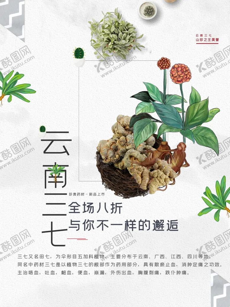 编号：25120801181816596777【酷图网】源文件下载-云南三七