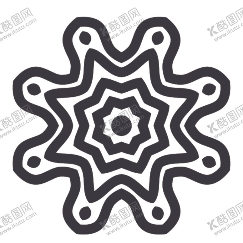 编号：64555010021653366341【酷图网】源文件下载-黑白简约花纹图案设计