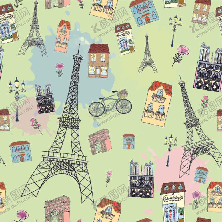 编号：21875309110023171589【酷图网】源文件下载-创意拼接卡通图案背景