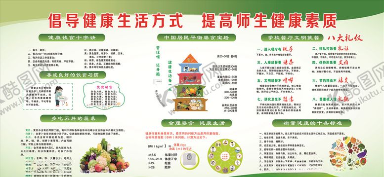 编号：93787405110917249570【酷图网】源文件下载-健康生活方式提高师生健康素
