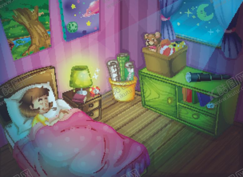 编号：16703010171038568794【酷图网】源文件下载-卡通睡觉儿童