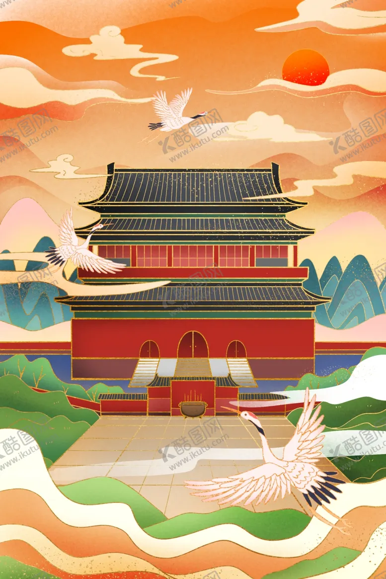 编号：22930904061920526279【酷图网】源文件下载-国潮风景