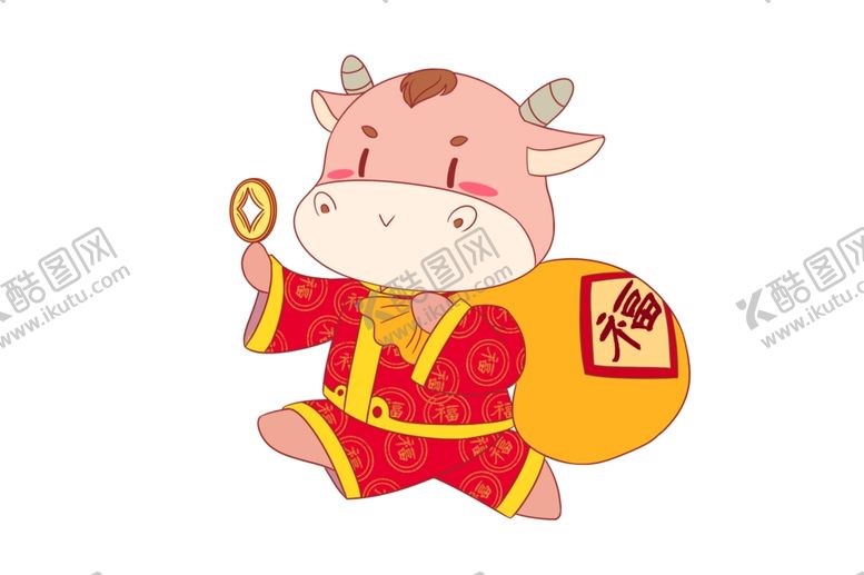 编号：87604209190106473710【酷图网】源文件下载-2021金牛送福牛年