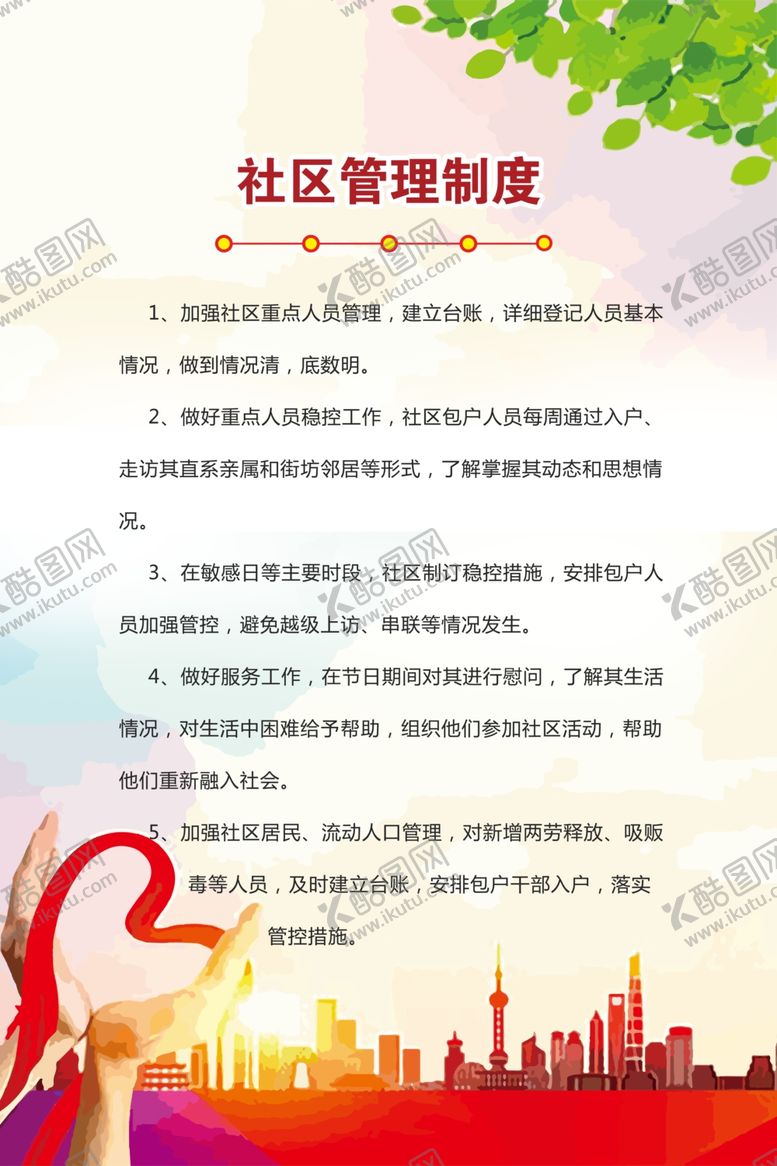 编号：32496906281605024149【酷图网】源文件下载-社区制度