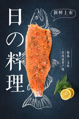 日式拼盘美食活动宣传海报素材