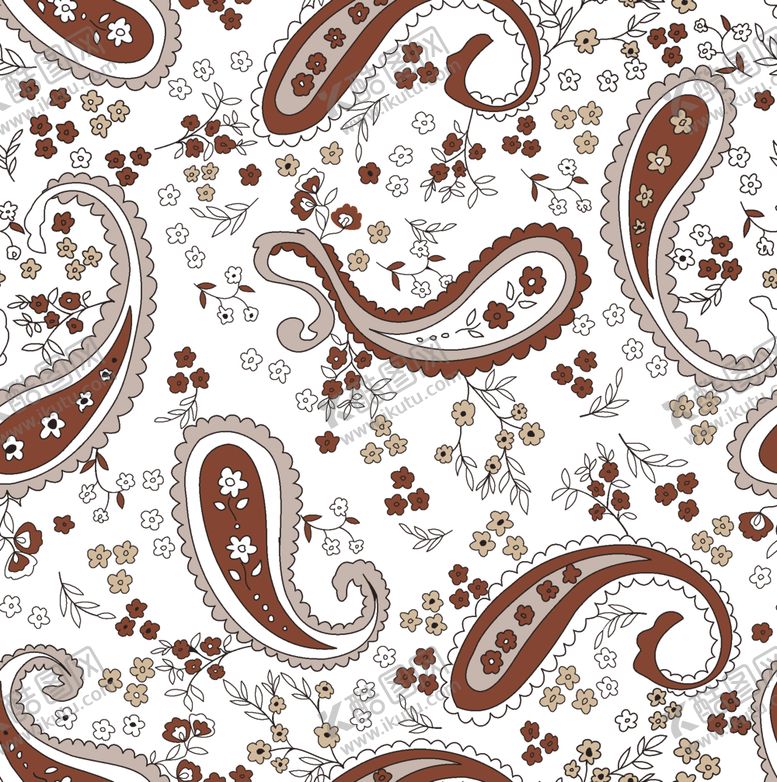 编号：50781504040843153328【酷图网】源文件下载-佩斯利花纹图案设计