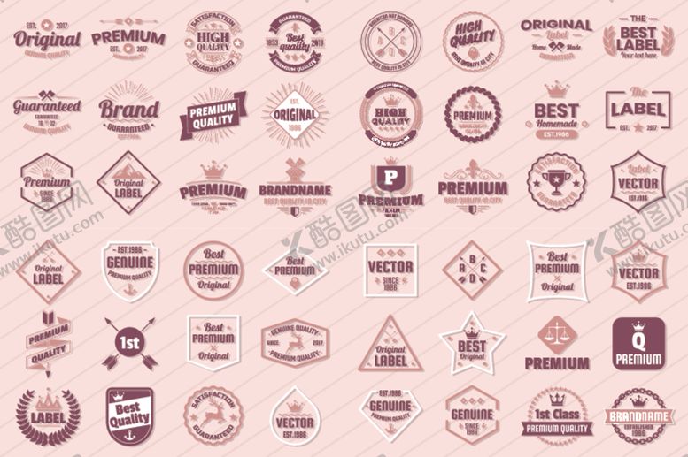 编号：61288610010616382117【酷图网】源文件下载-复古徽标