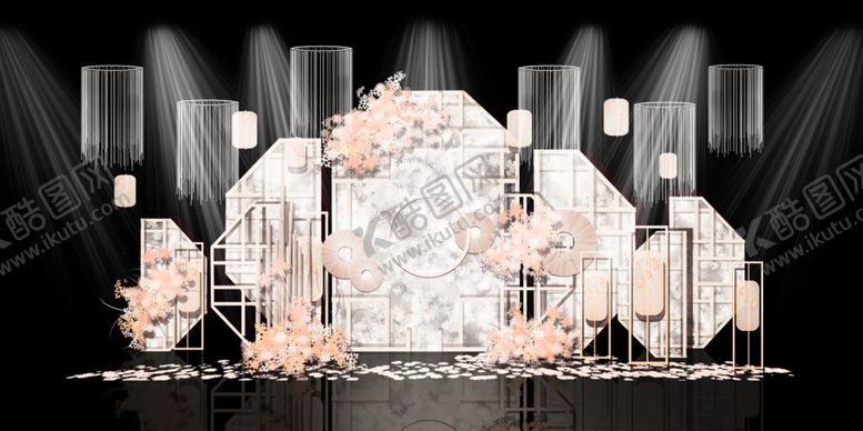 编号：50243810060114029294【酷图网】源文件下载-香槟色婚礼背景设计背景