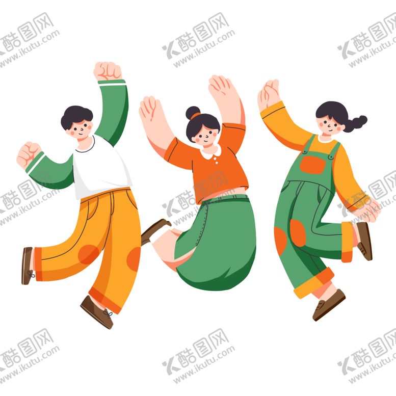 编号：76181602240024302086【酷图网】源文件下载-运动卡通学生青年