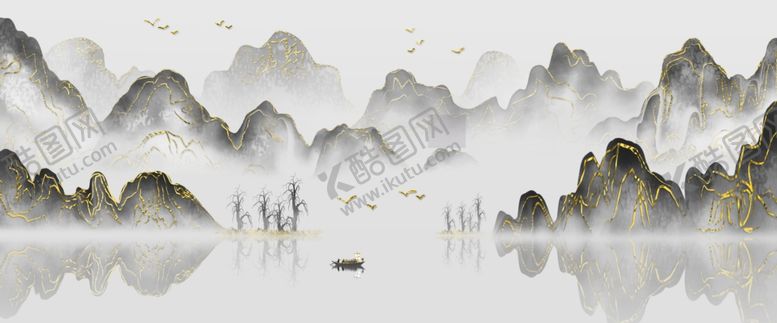 编号：43084712110605171257【酷图网】源文件下载-中国风山水背景