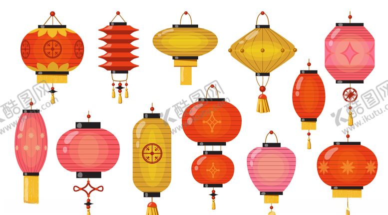 编号：55501404181233439647【酷图网】源文件下载-灯笼矢量素材