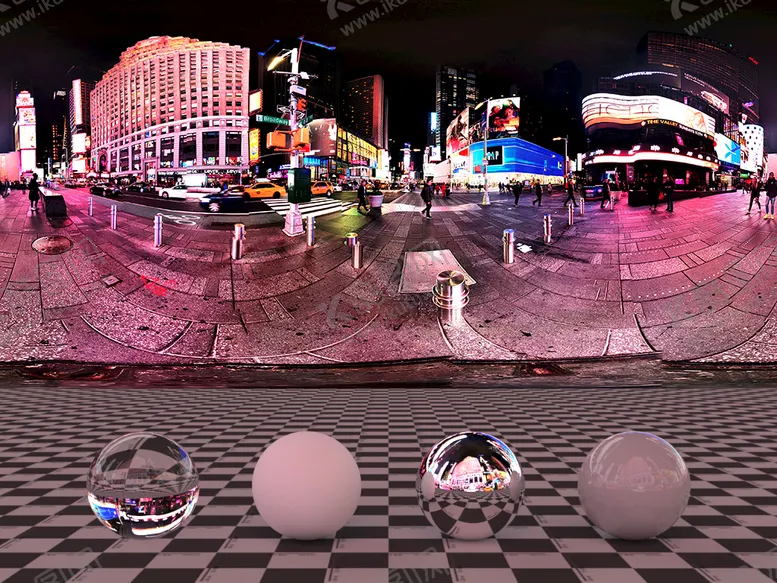 编号：78630201271958342962【酷图网】源文件下载-C4D城市夜景贴图HDR贴图