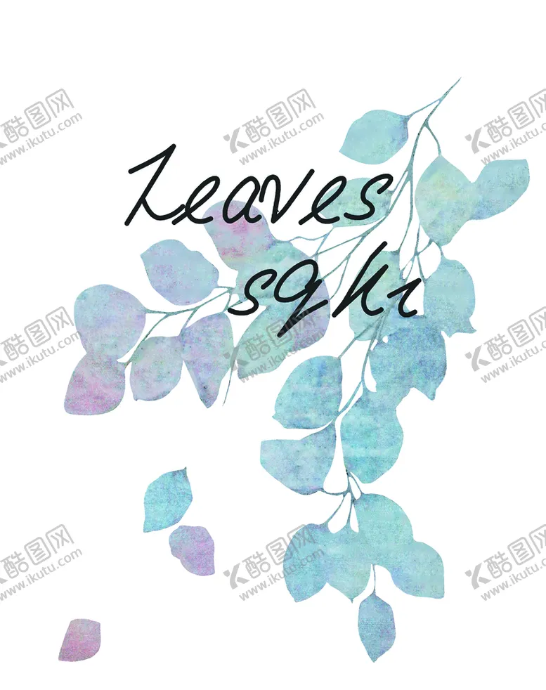 编号：65813409232200453985【酷图网】源文件下载-手绘花叶子小碎花数码印花