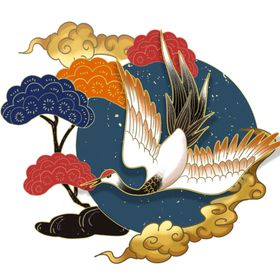 国潮仙鹤