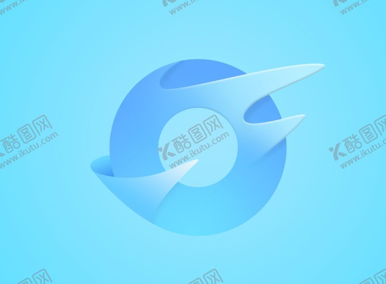 编号：73403310192146373667【酷图网】源文件下载-渐变飘飞图标渐变蓝