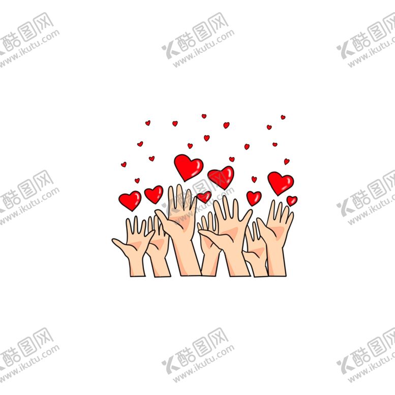编号：45020309170541087585【酷图网】源文件下载-爱心手
