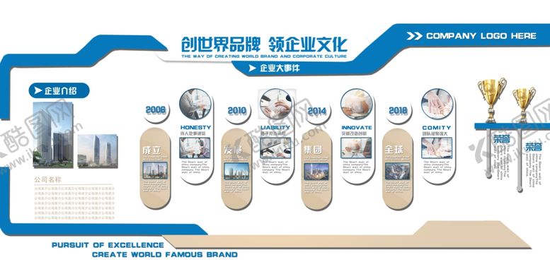 编号：15084904250237481276【酷图网】源文件下载-企业文化墙
