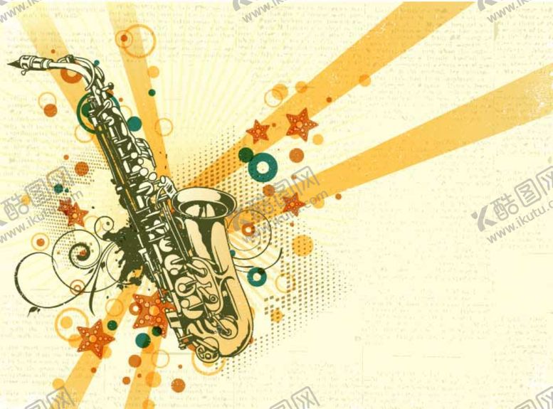 编号：10531009231616299100【酷图网】源文件下载-赛克斯演奏作曲复古海报卡通设计