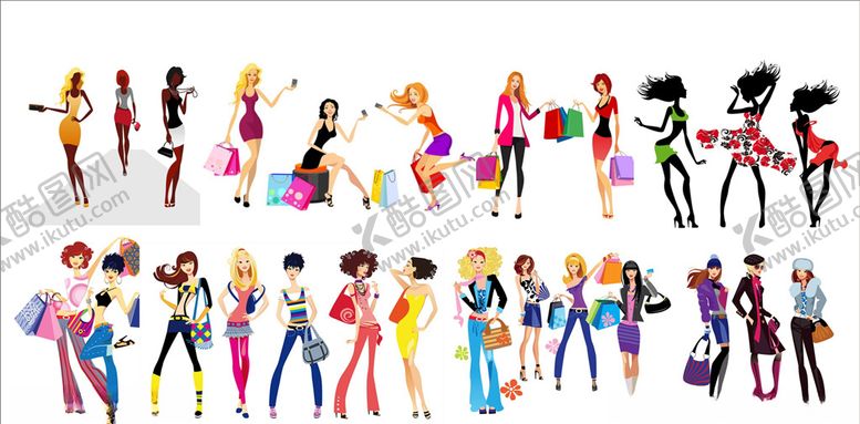 编号：25386110080425087373【酷图网】源文件下载-时尚购物女性
