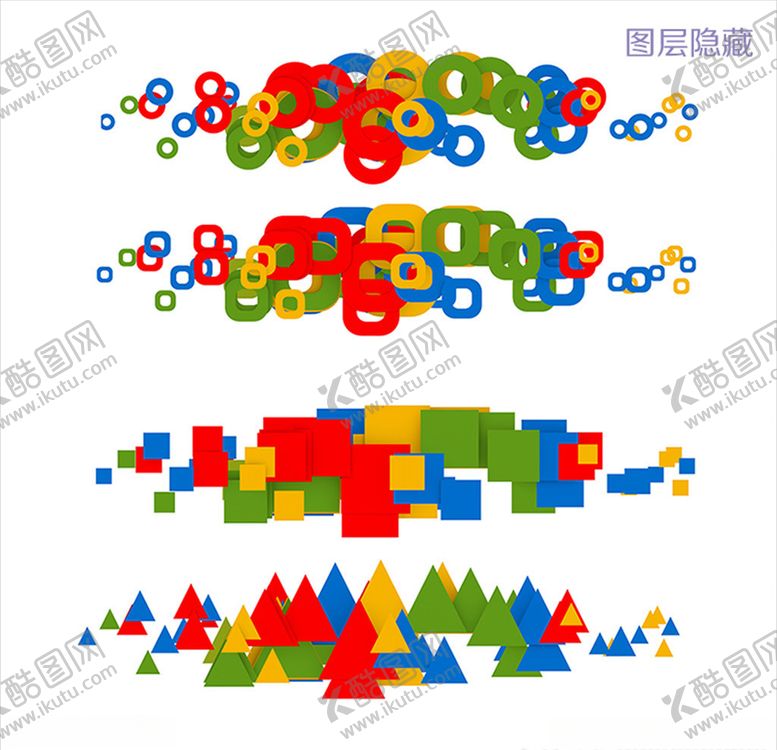 编号：91224110071516325253【酷图网】源文件下载-红蓝绿黄图形组合