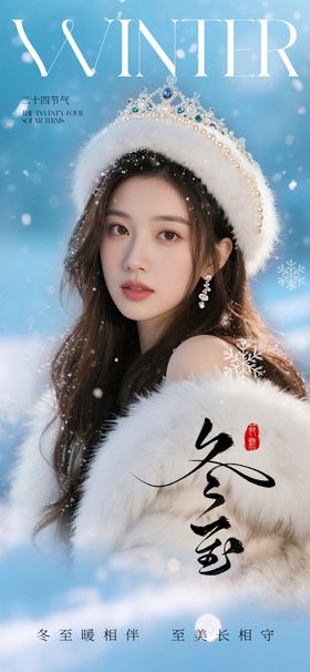 医美冬至节气海报