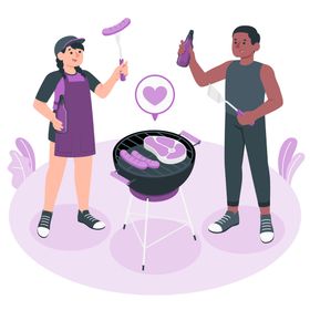 烧烤BBQ美食相关元素