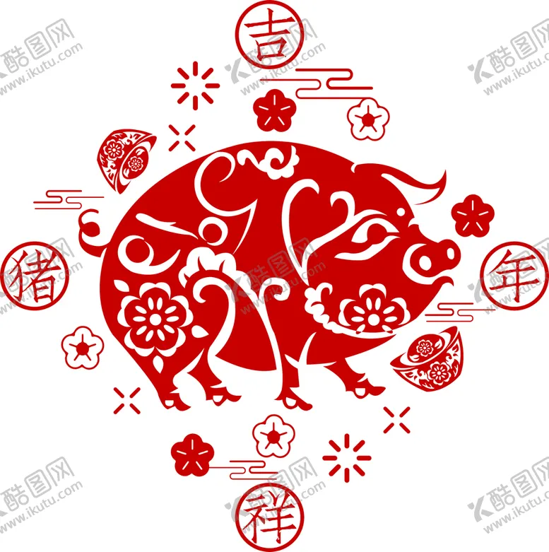 编号：52683009131911524871【酷图网】源文件下载-卡通猪