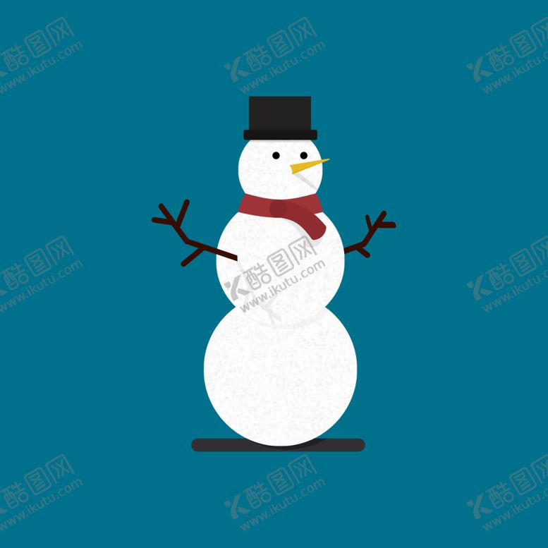 编号：57221410200237055338【酷图网】源文件下载-矢量雪人