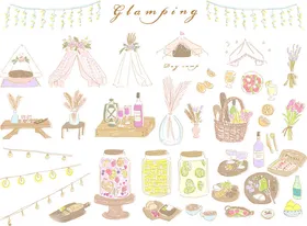 甜美派对装饰元素集合