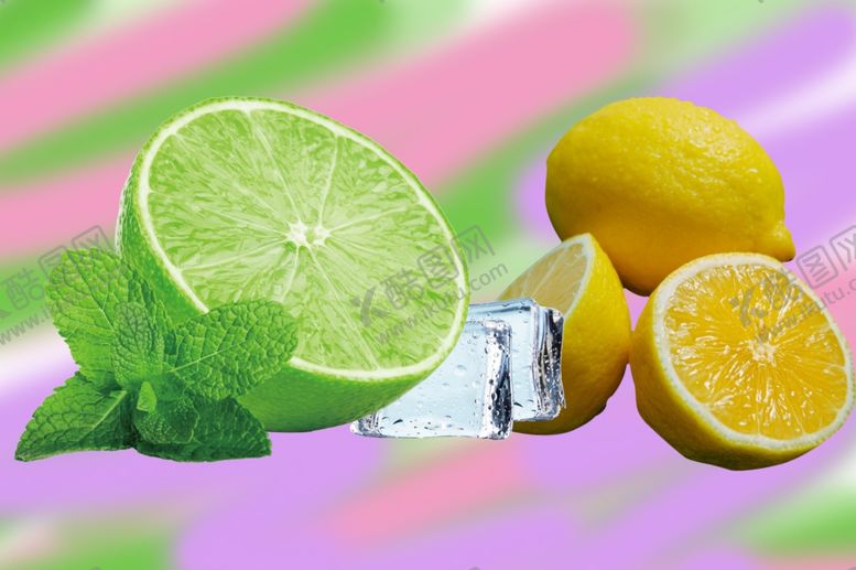编号：80656209261610466698【酷图网】源文件下载-柠檬黄色柠檬绿色柠檬