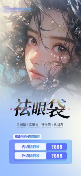 无痕祛眼袋海报