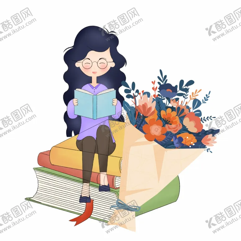 编号：28309902191822003448【酷图网】源文件下载-教师节花束粉笔书本