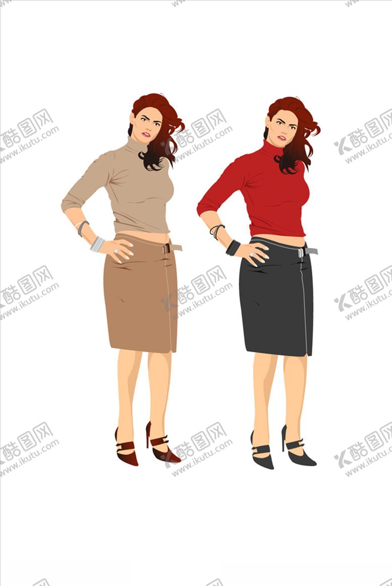 编号：27569710011141455153【酷图网】源文件下载-卡通女人