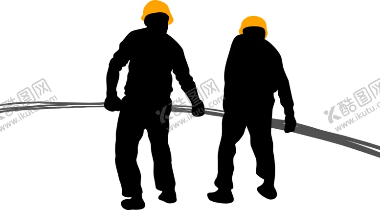 编号：67129606300743559358【酷图网】源文件下载-建筑工人剪影