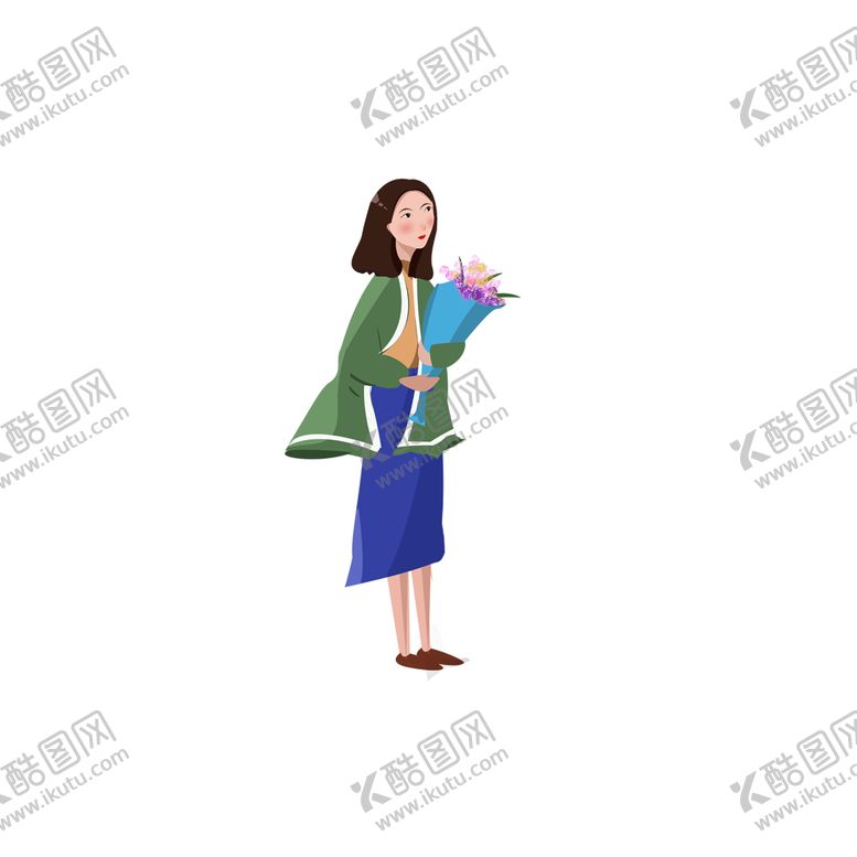 编号：53376904161950288704【酷图网】源文件下载-女孩插画透明背景图