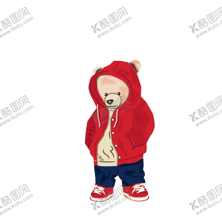 编号：91708711301300507063【酷图网】源文件下载-卡通英文熊图案设计
