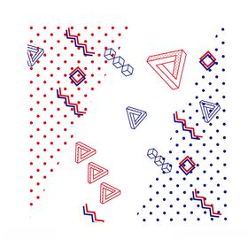 点线面孟菲斯花纹矢量平面