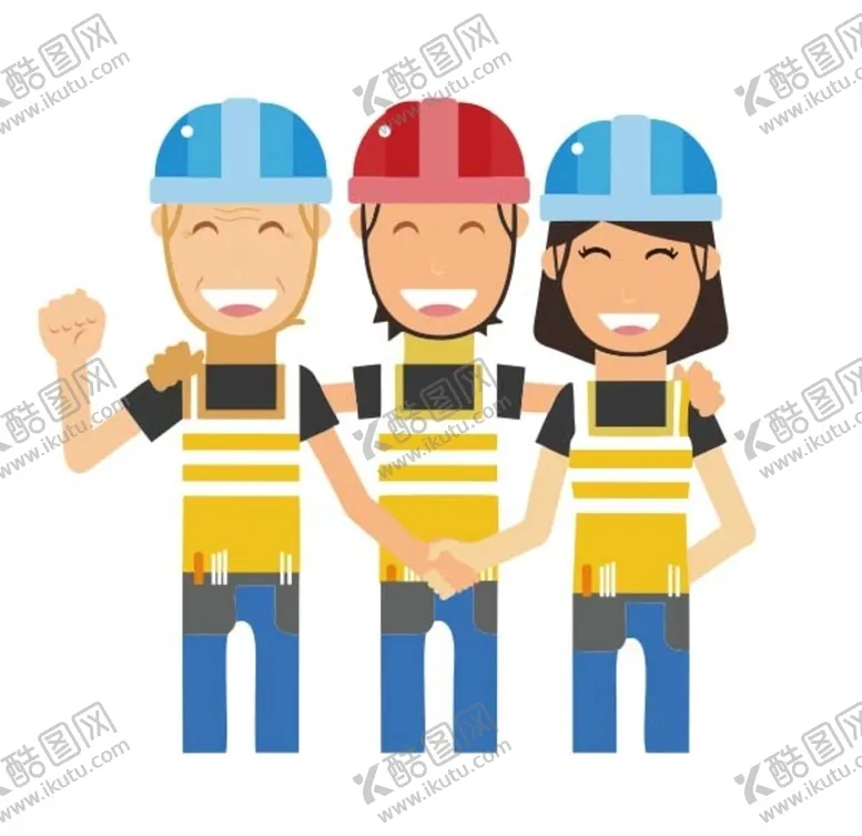 编号：40790705021729567014【酷图网】源文件下载-工地卡通男女工友适量