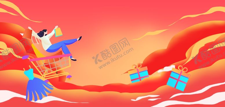编号：68018004030914412037【酷图网】源文件下载-狂欢大促背景