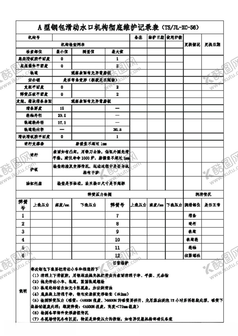 编号：34002604202319441160【酷图网】源文件下载-A型钢包滑动水口机构彻底维护