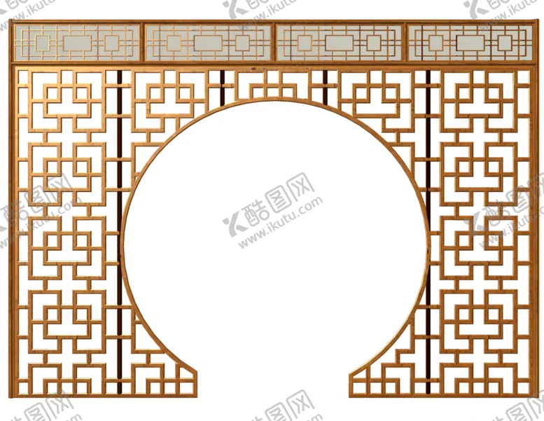 编号：63285805030613219926【酷图网】源文件下载-中式窗格