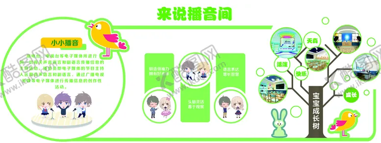 编号：63189709280903317265【酷图网】源文件下载-口才播音间展板